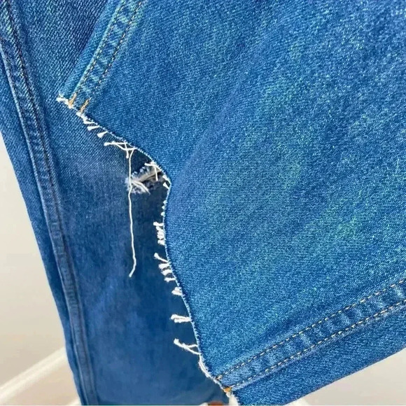 NWT Re/Done 90s High Rise Loose Jeans Destroyed Broken Blue size 27 - Picture 11 of 16